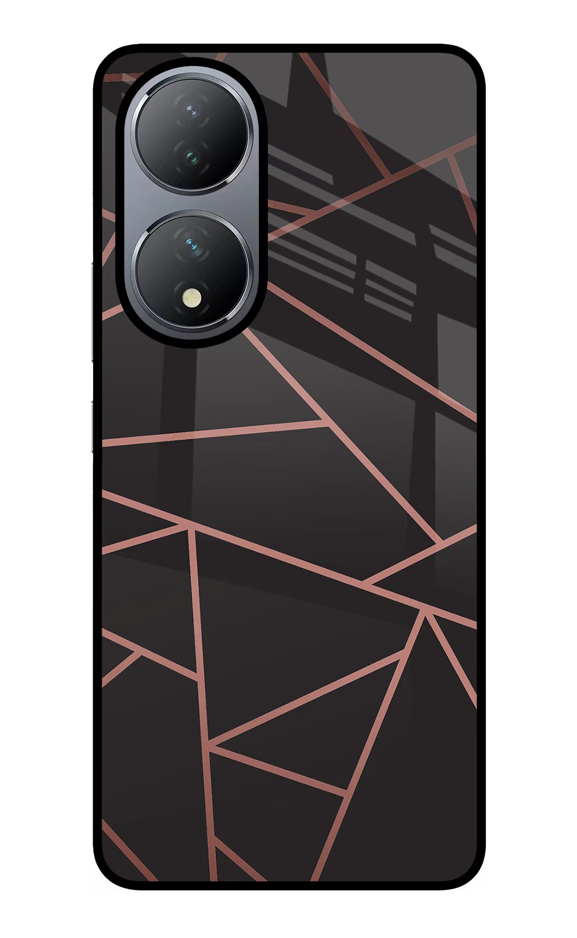 Geometric Pattern Vivo Y100 Glass Case Back Cover by Casekaro