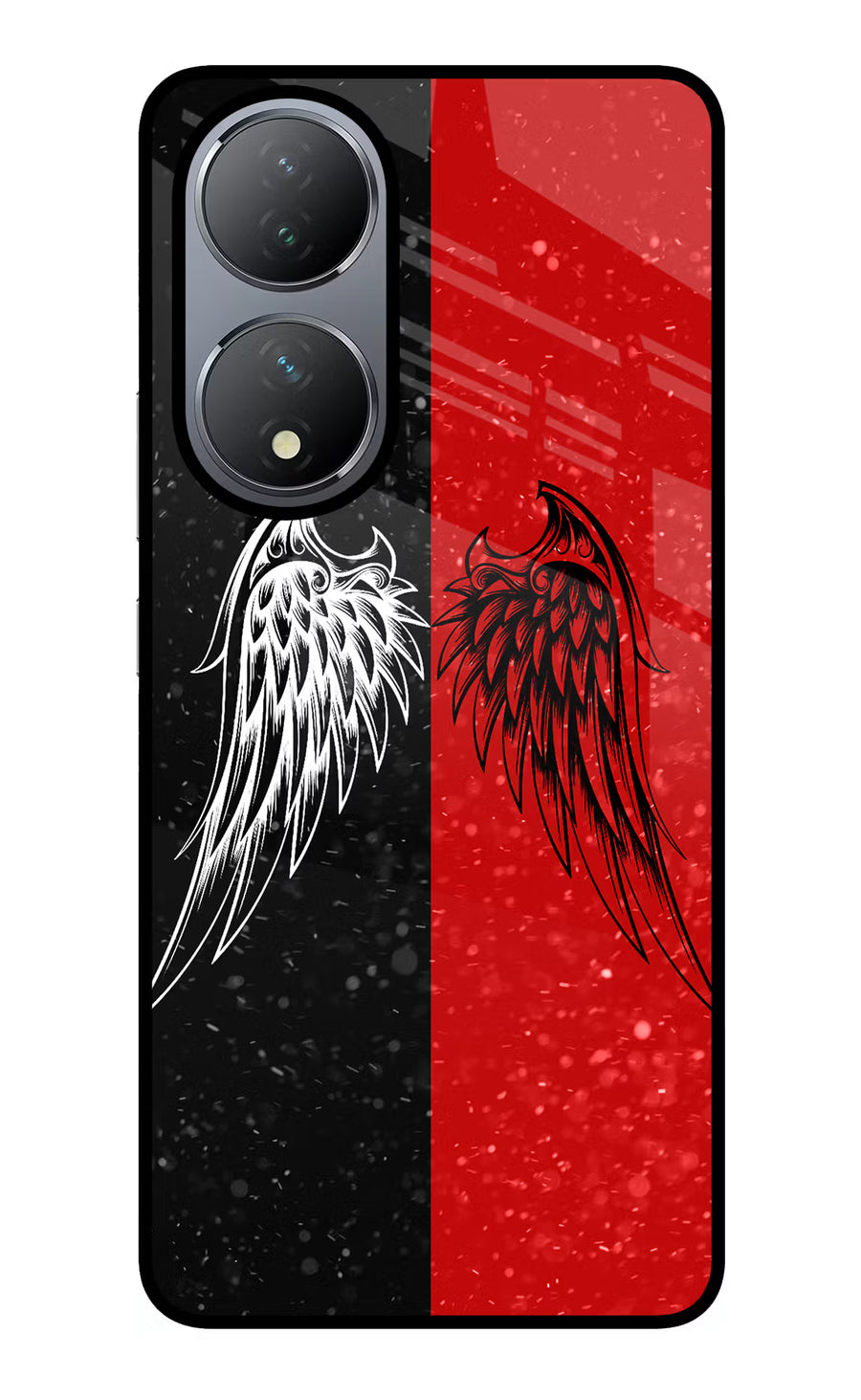 Wings Vivo Y100 Back Cover, Glass case