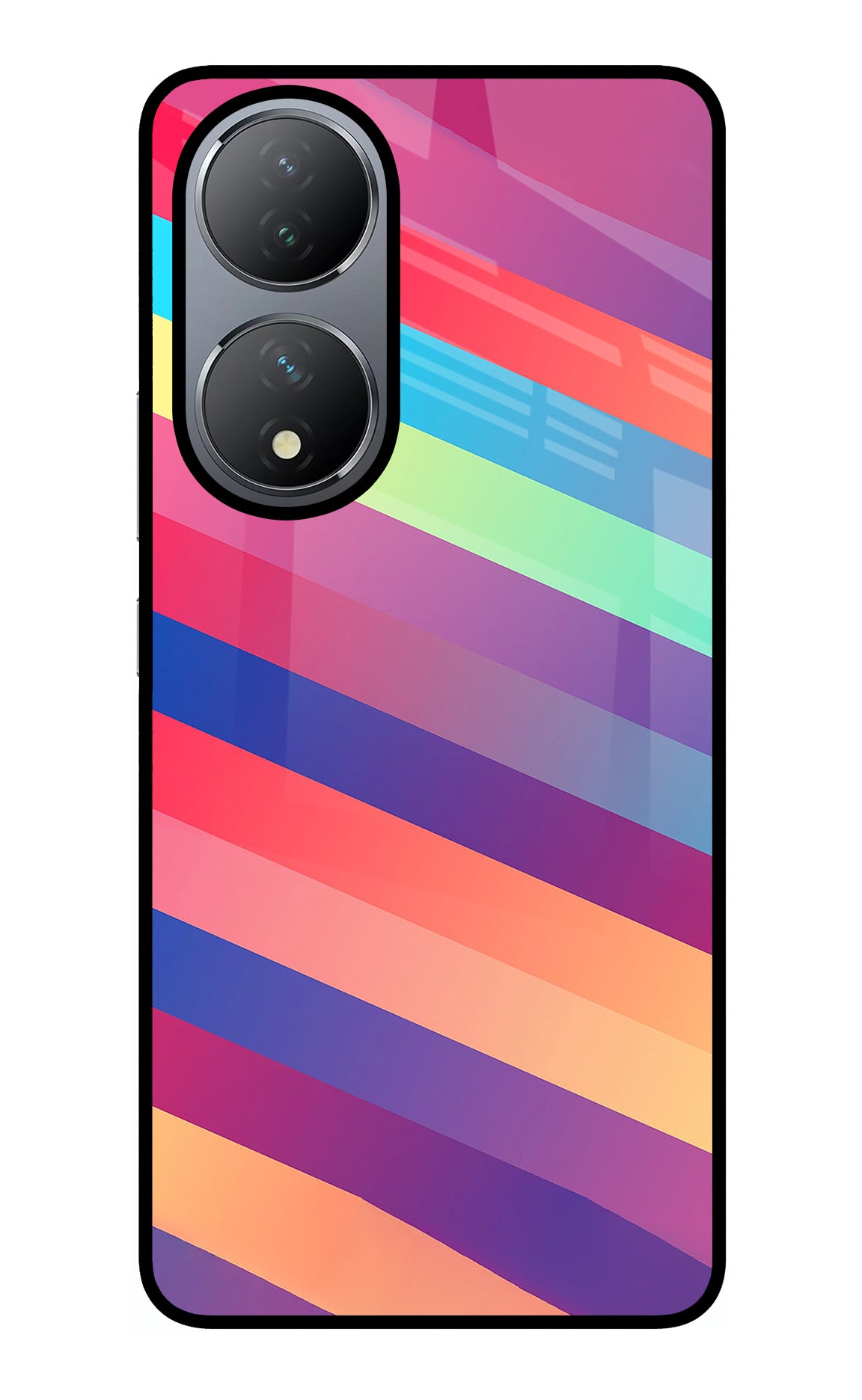 Stripes color Vivo Y100 Back Cover