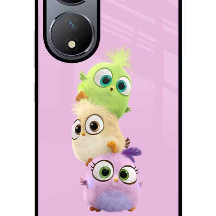 Cute Little Birds Vivo Y100 Glass Case