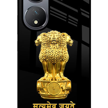 Satyamev Jayate Golden Vivo Y100 Glass Case