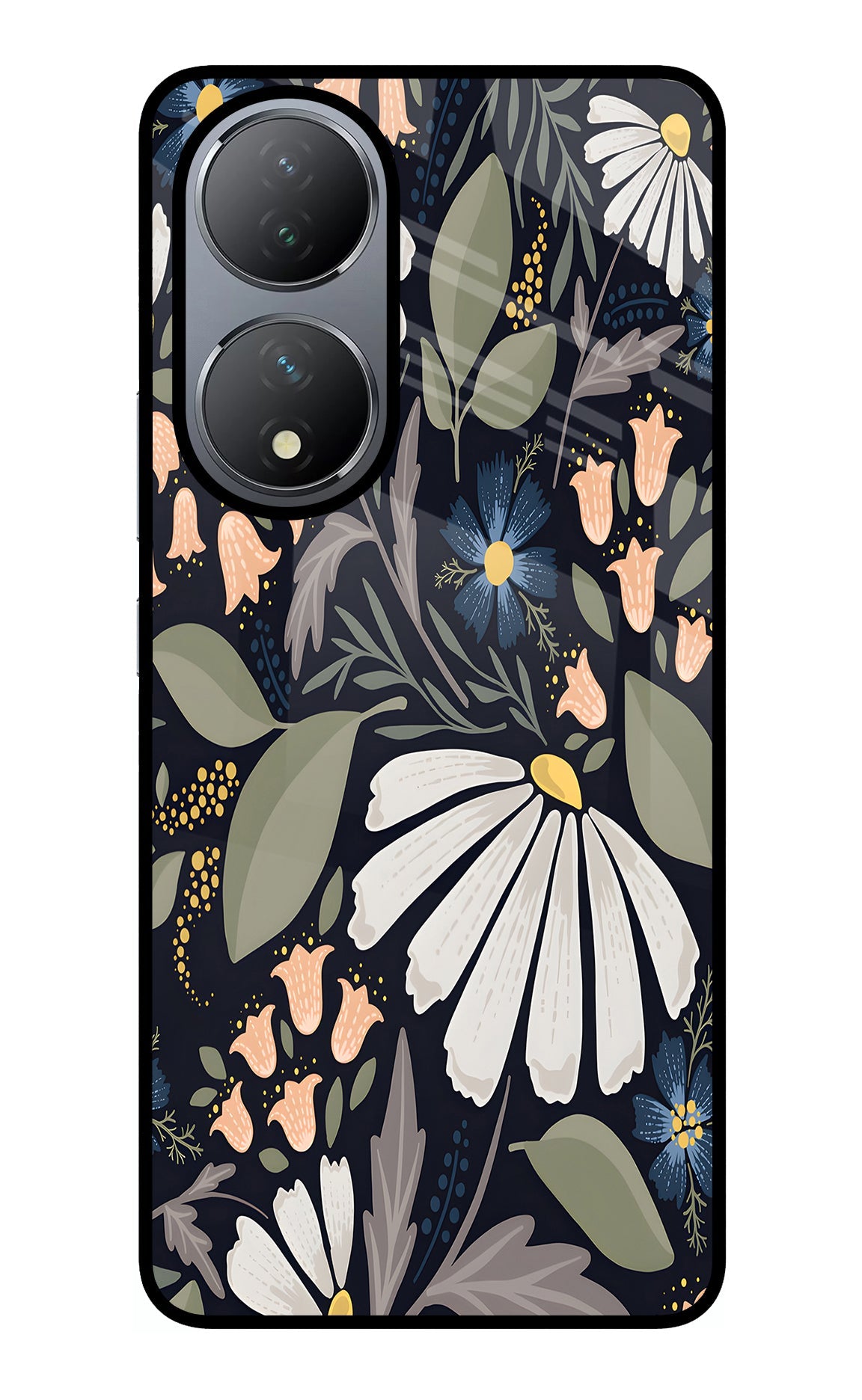 Flowers Art Vivo Y100 Glass Case