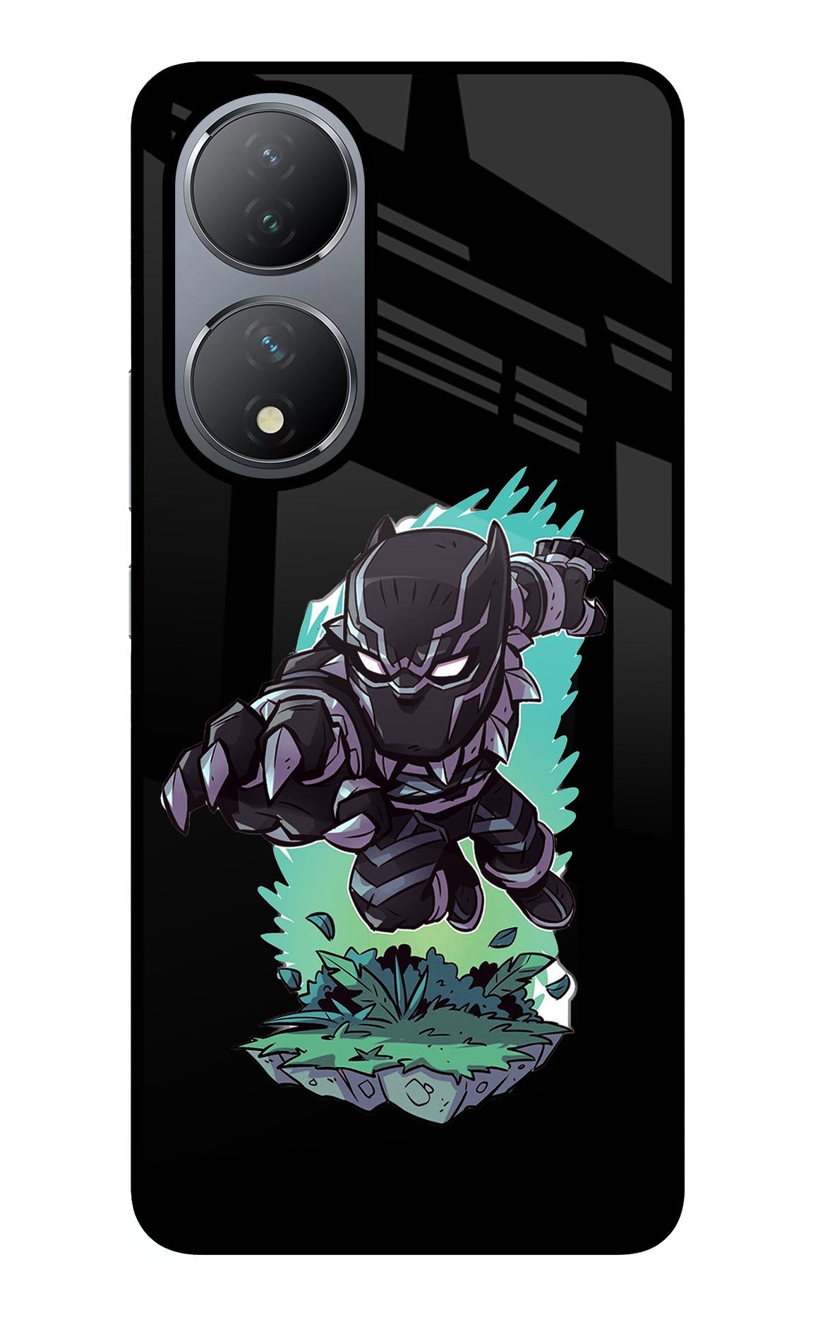 Black Panther Vivo Y100 Glass Case