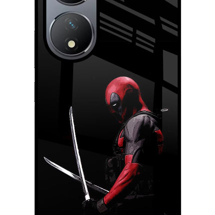 Deadpool Vivo Y100 Glass Case Back Cover by Casekaro