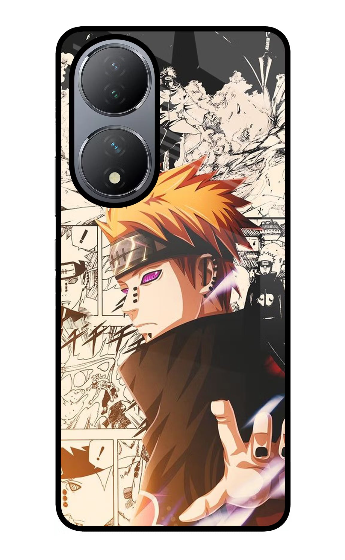 Pain Anime Vivo Y100 Glass Case Back Cover by Casekaro