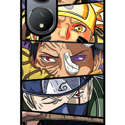 Naruto Character Vivo Y100 Glass Case Back Cover by Casekaro