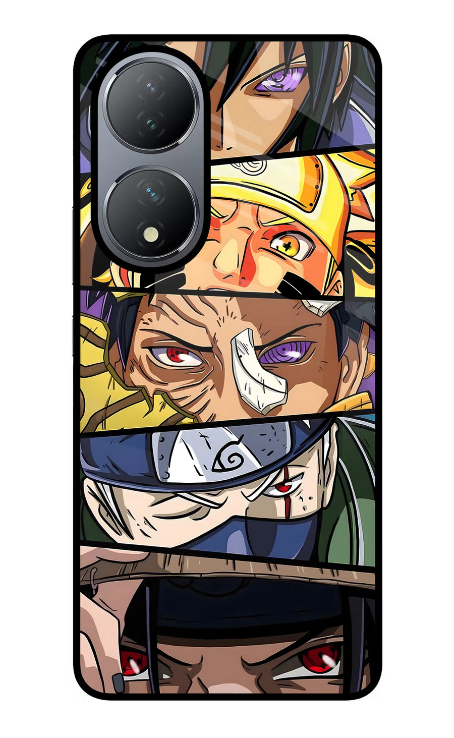 Naruto Character Vivo Y100 Back Cover, Glass case