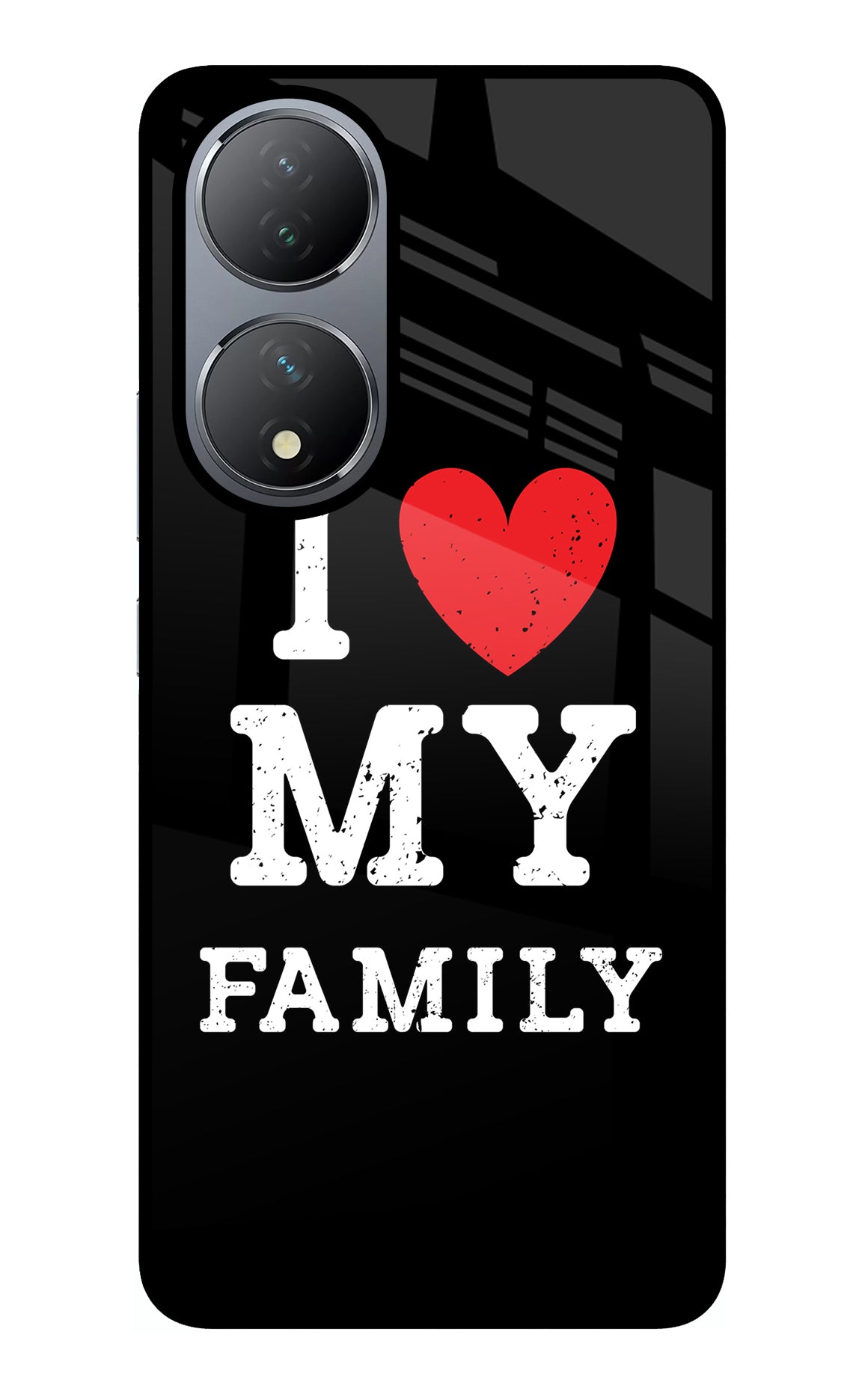 I Love My Family Vivo Y100 Glass Case