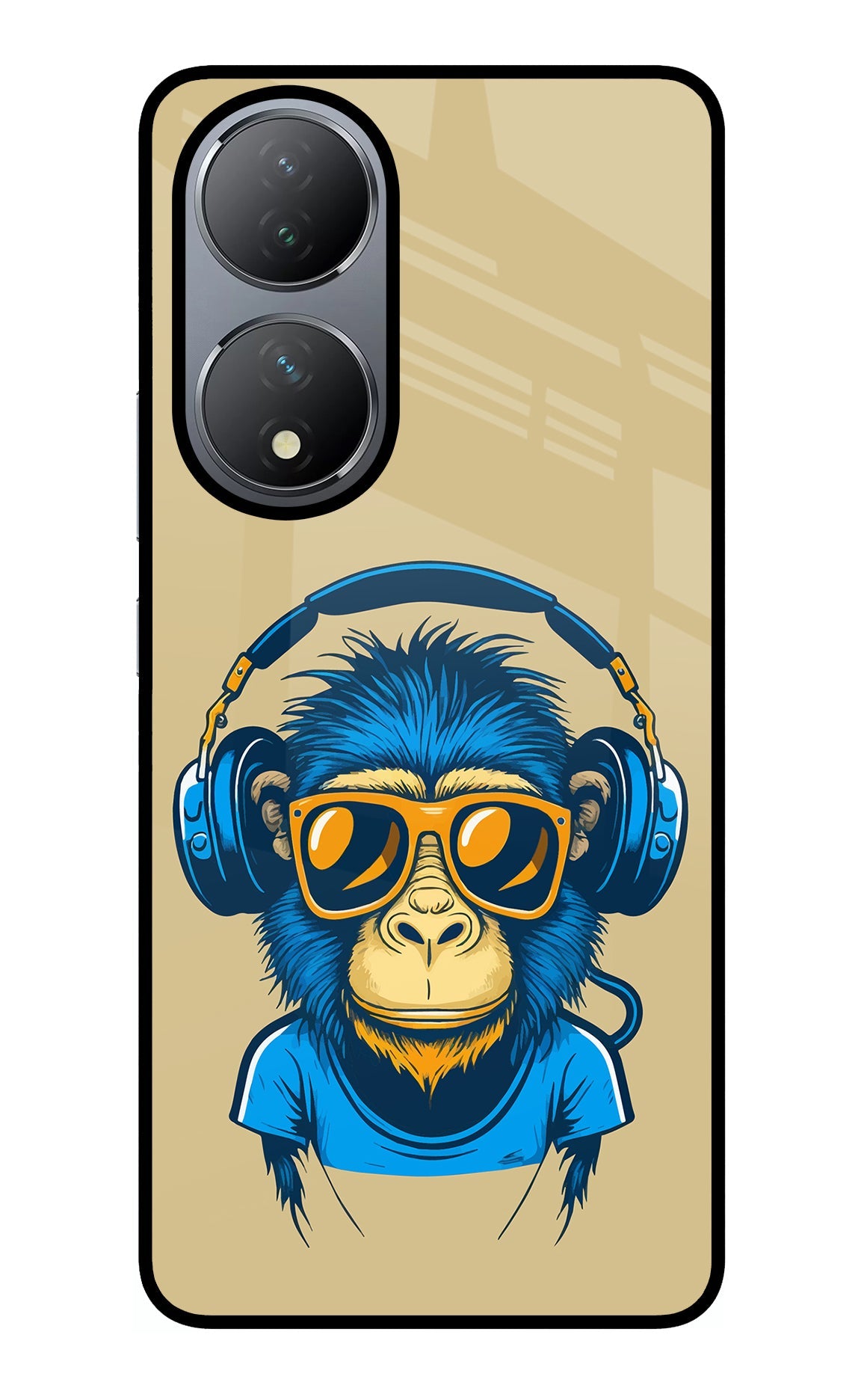 Monkey Headphone Vivo Y100 Glass Case