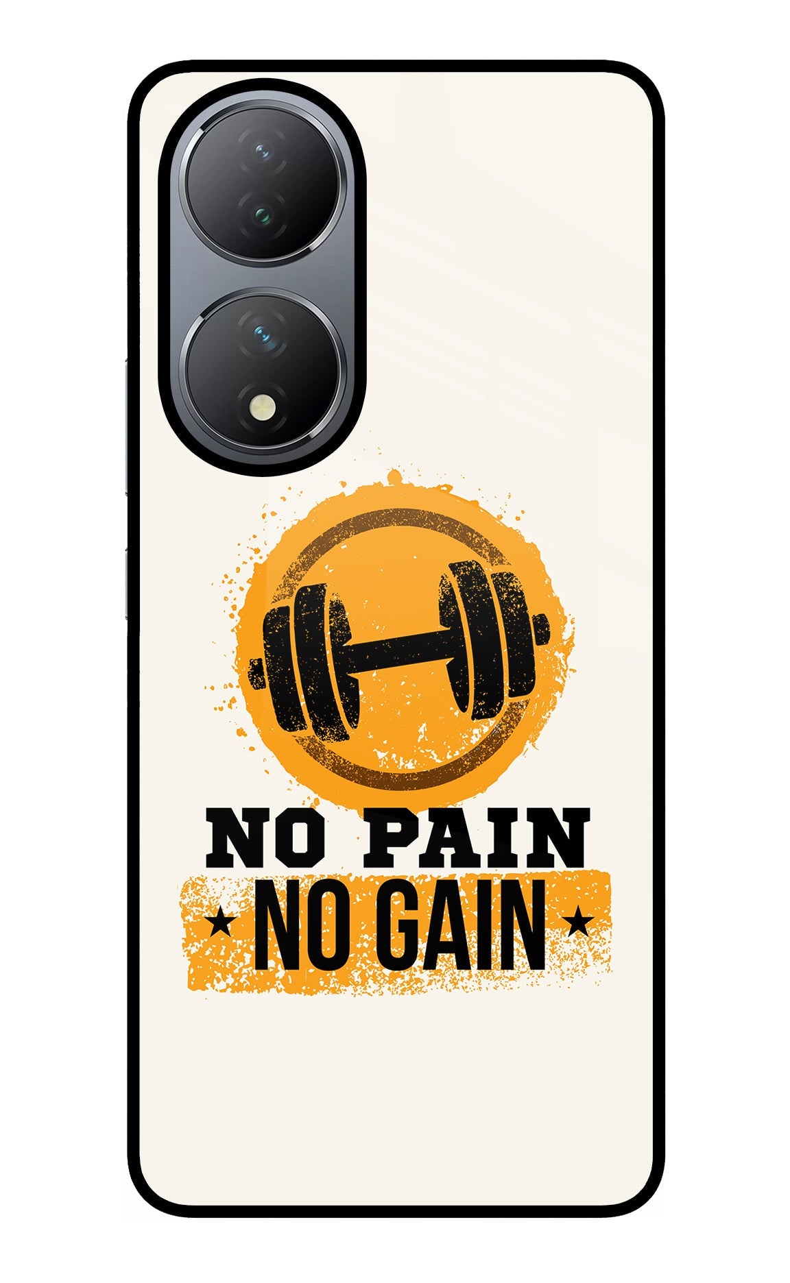 No Pain No Gain Vivo Y100 Glass Case