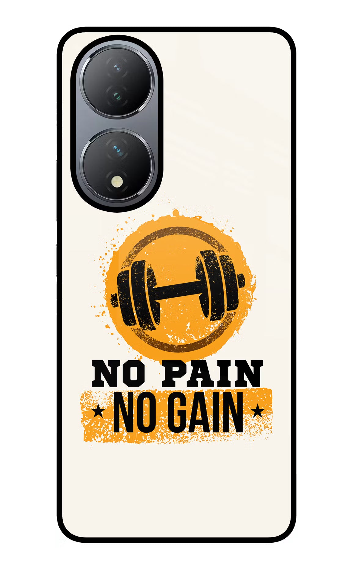 No Pain No Gain Vivo Y100 Glass Case Back Cover by Casekaro