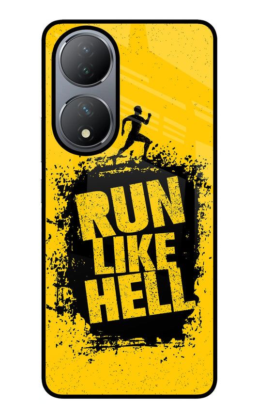 Run Like Hell Vivo Y100 Glass Case