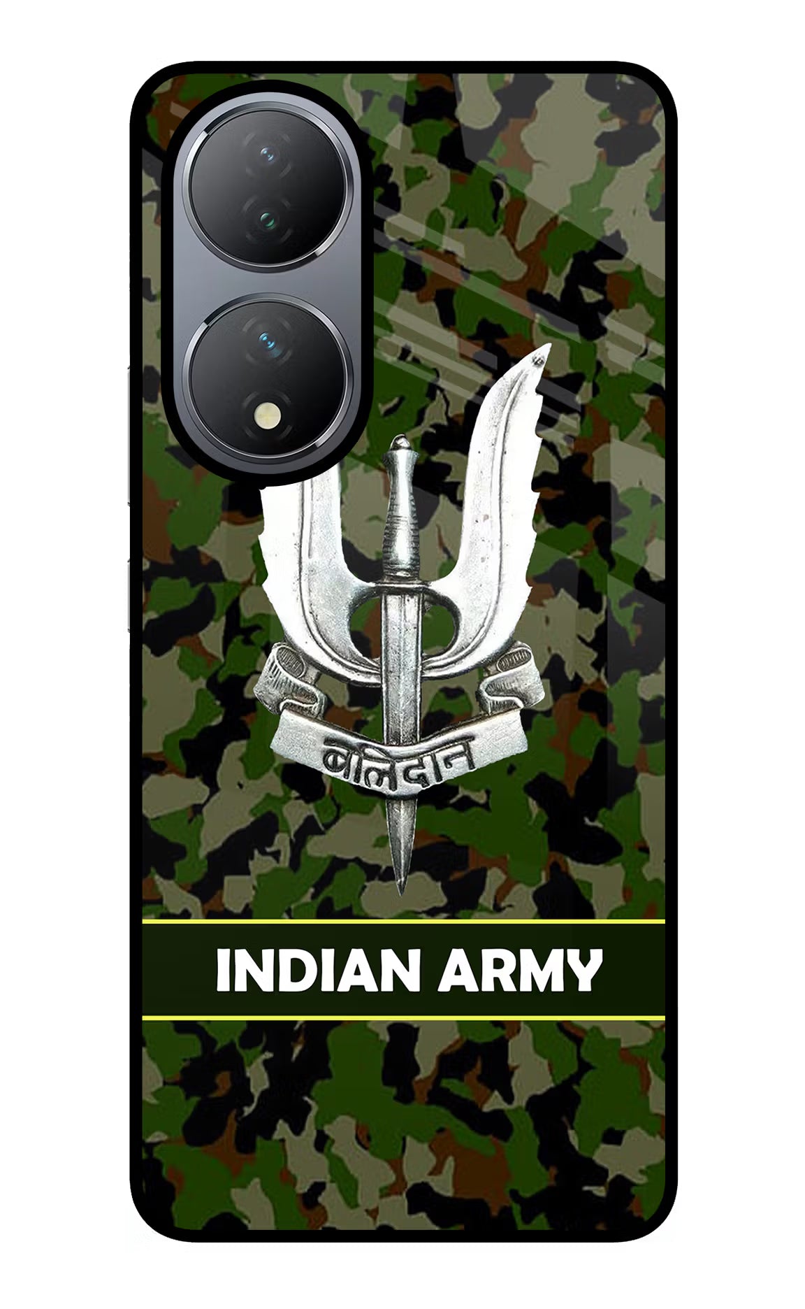 Balidan Indian Logo Vivo Y100 Glass Case Back Cover by Casekaro