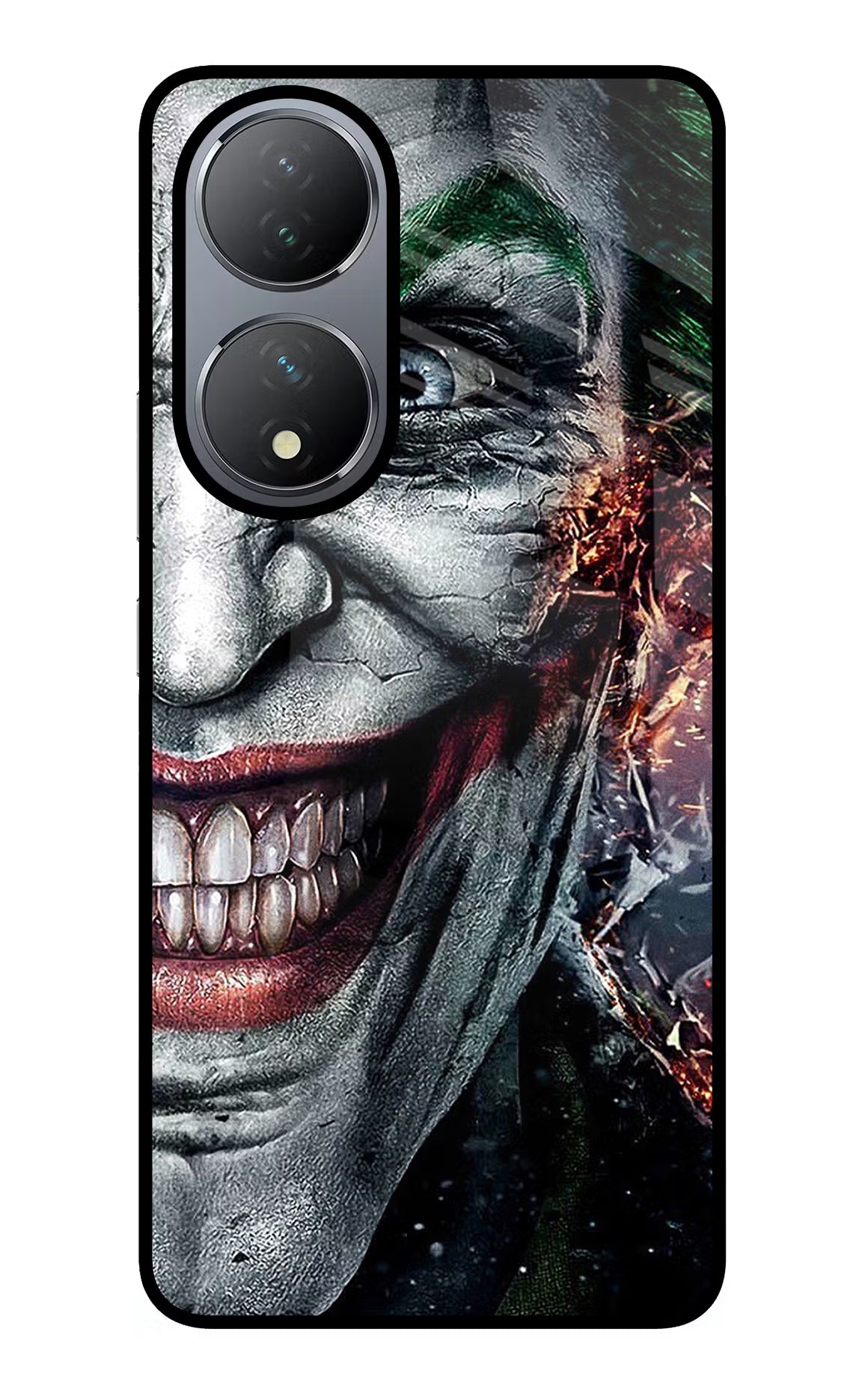 Joker Cam Vivo Y100 Glass Case Back Cover by Casekaro