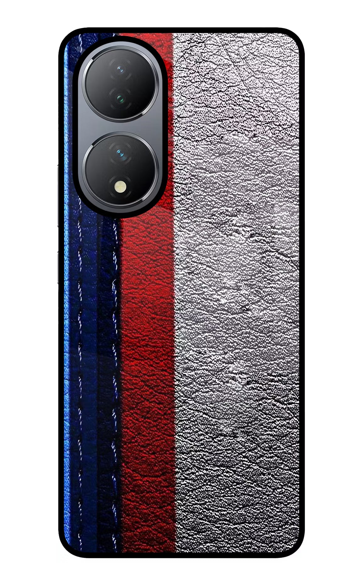 BMW Stripes Vivo Y100 Glass Case Back Cover by Casekaro