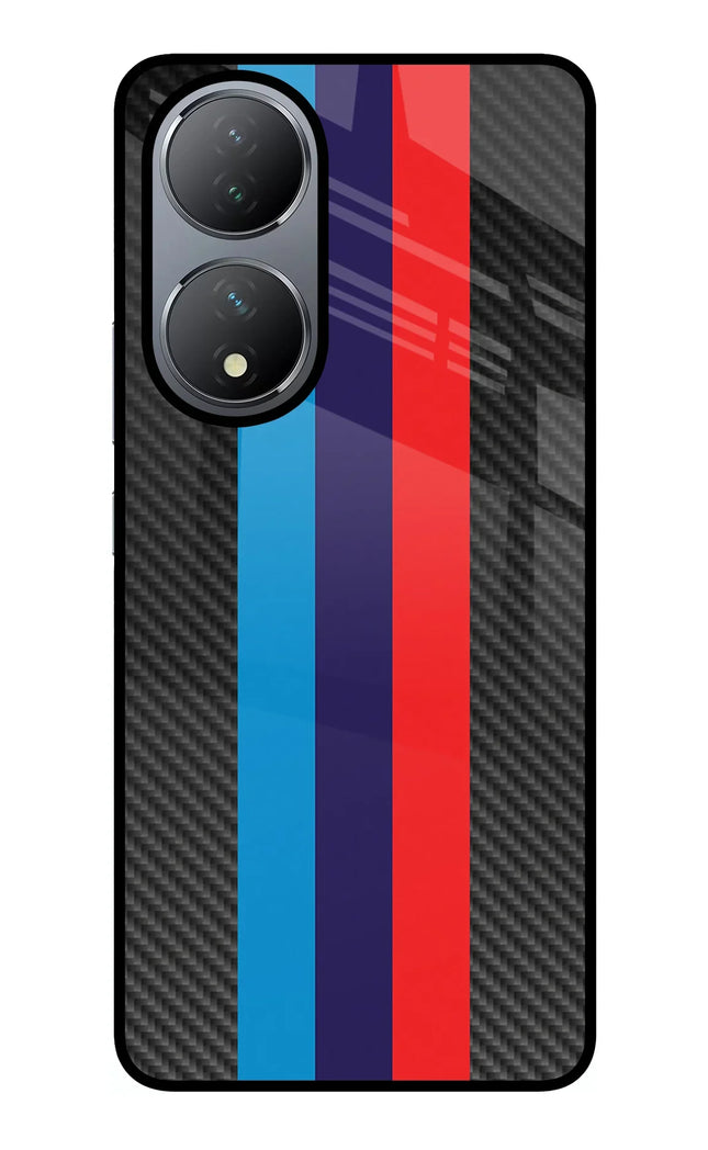 BMW Stripes Pattern Vivo Y100 Glass Case