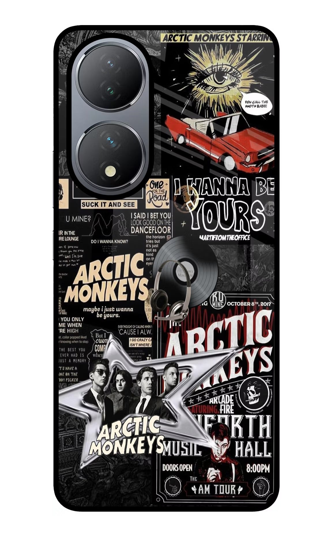 Arctic Monkeys Vivo Y100 Glass Case Back Cover by Casekaro