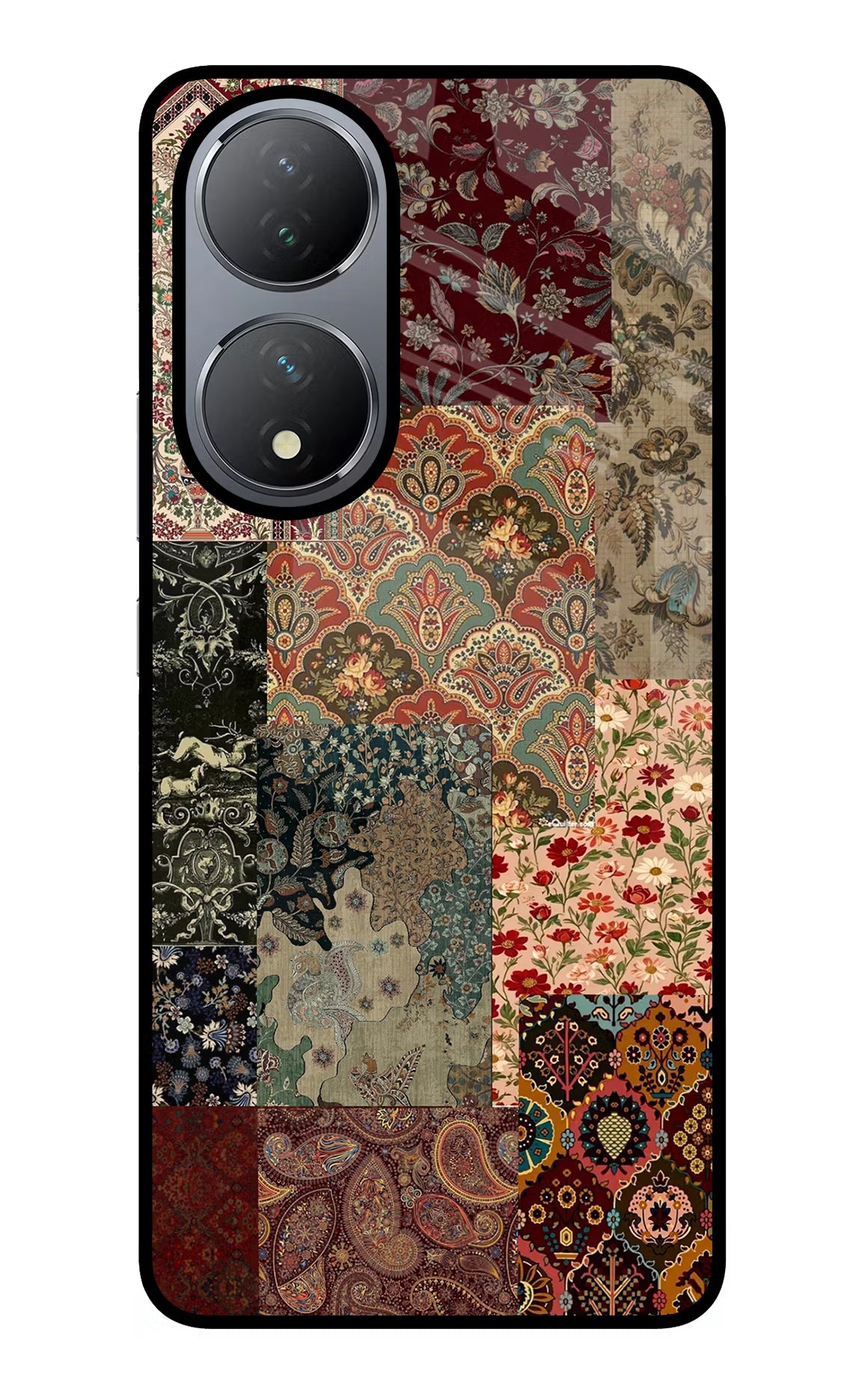 Desi Print Vivo Y100 Glass Case Back Cover by Casekaro