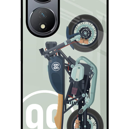 Classic Cafe Racer 99 Vivo Y100 Glass Case