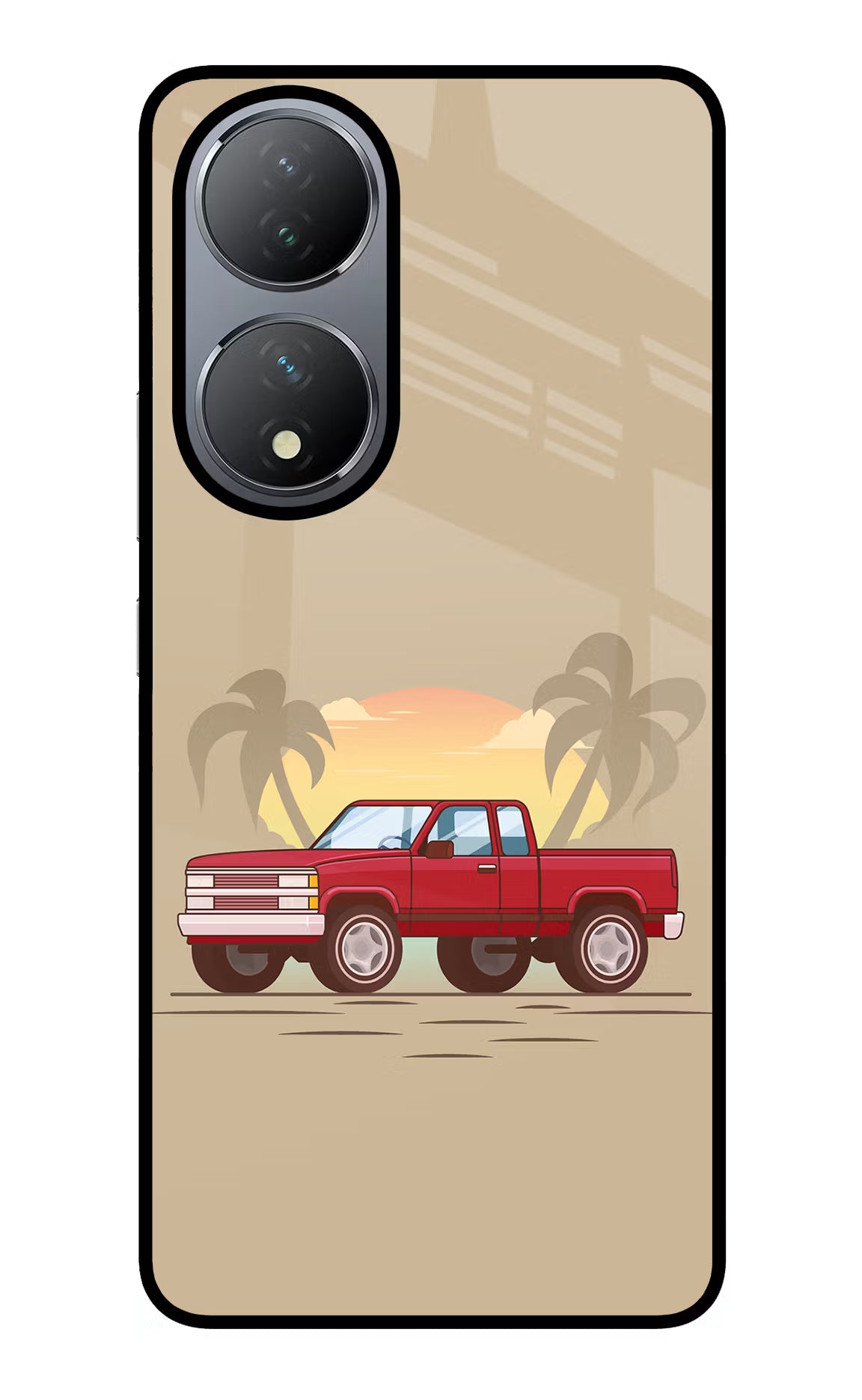 Desert Classic Drive Vivo Y100 Glass Case