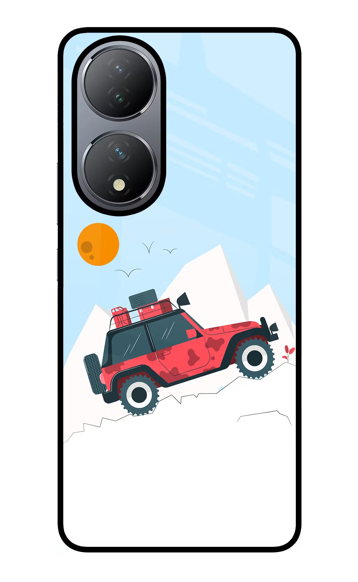 Mountain Trail Beast Vivo Y100 Glass Case Back Cover by Casekaro