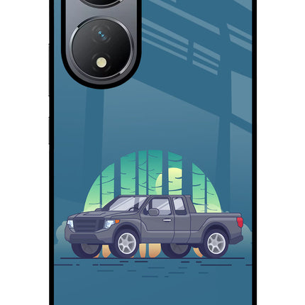 Retro Garage Vibe Vivo Y100 Glass Case
