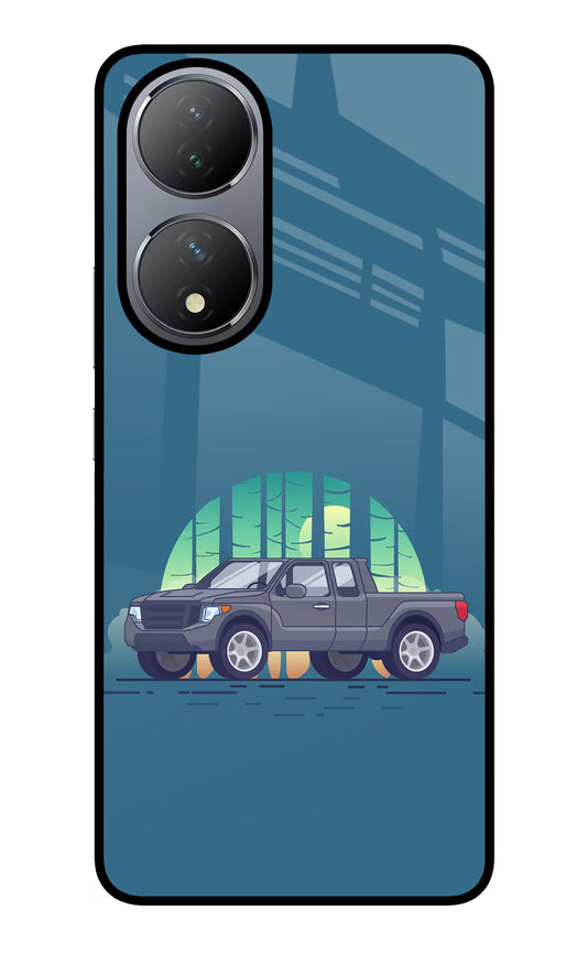 Retro Garage Vibe Vivo Y100 Glass Case