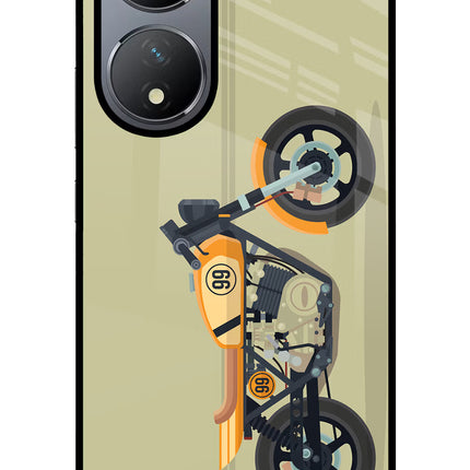 Vertical Speedster Vivo Y100 Glass Case