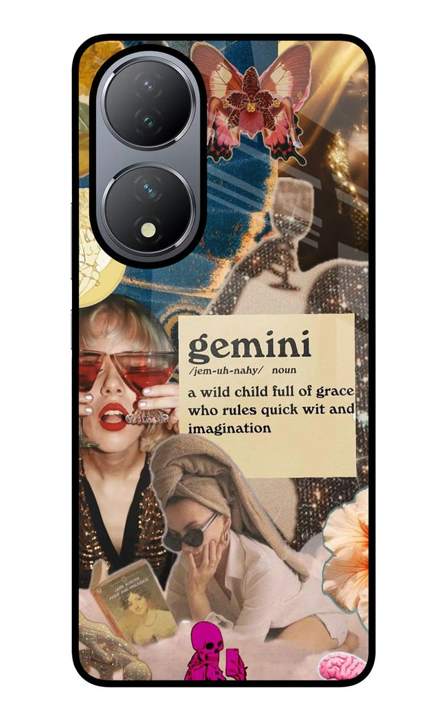 Gemini Zodiac Vivo Y100 Glass Case