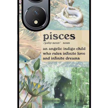 Pisces Zodiac Vivo Y100 Glass Case