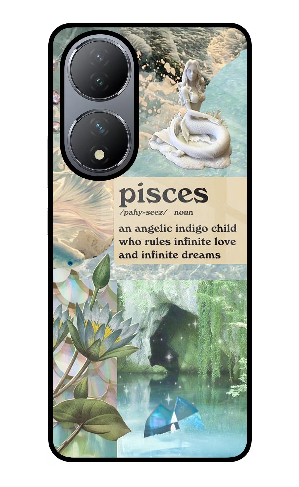 Pisces Zodiac Vivo Y100 Glass Case Back Cover by Casekaro