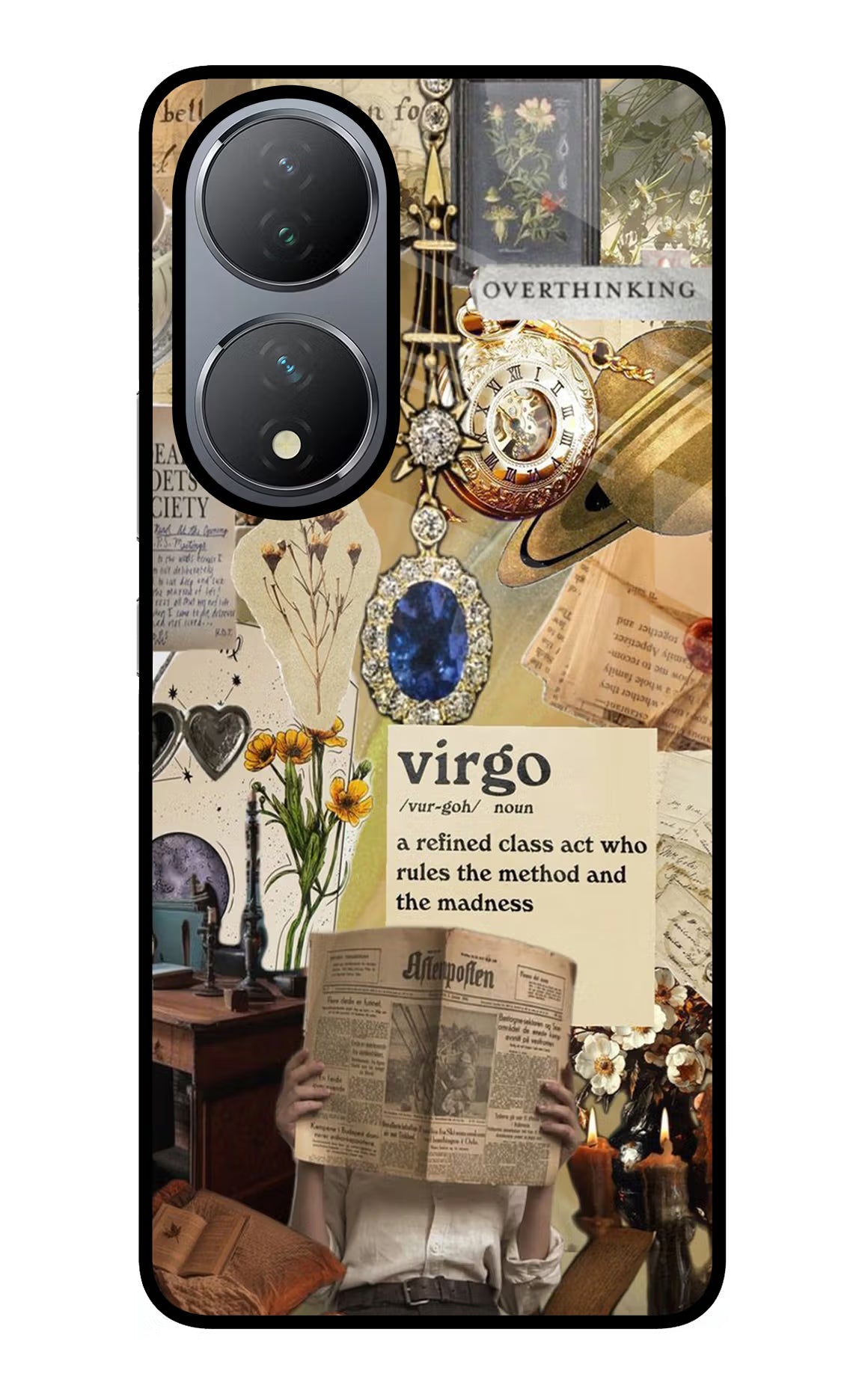 Virgo Zodiac Vivo Y100 Glass Case Back Cover by Casekaro