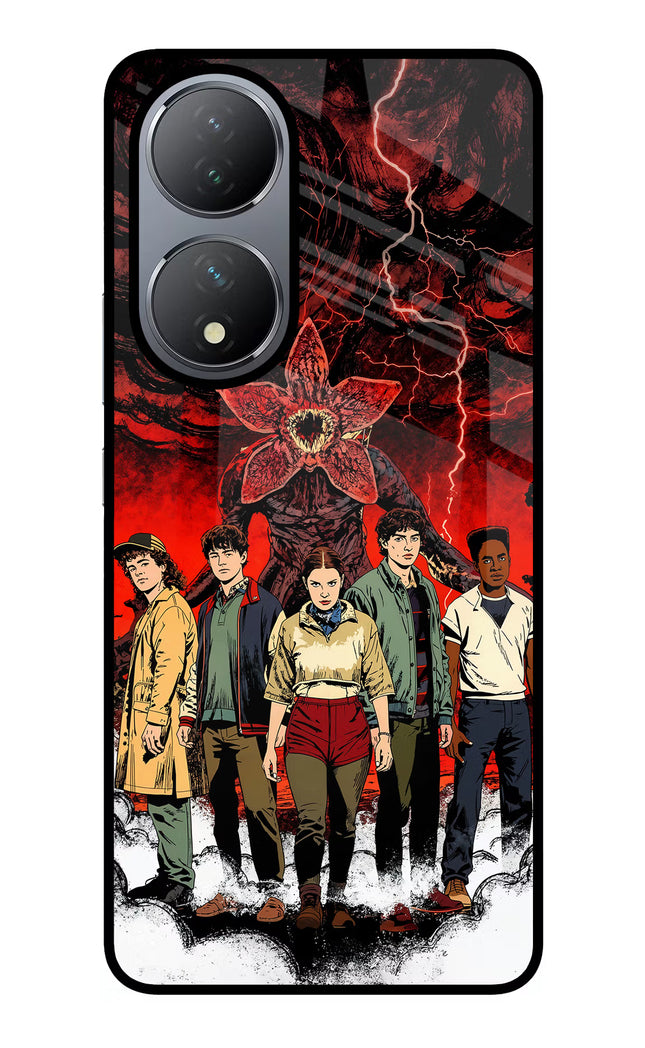 Ordinary Things Characters Vivo Y100 Glass Case