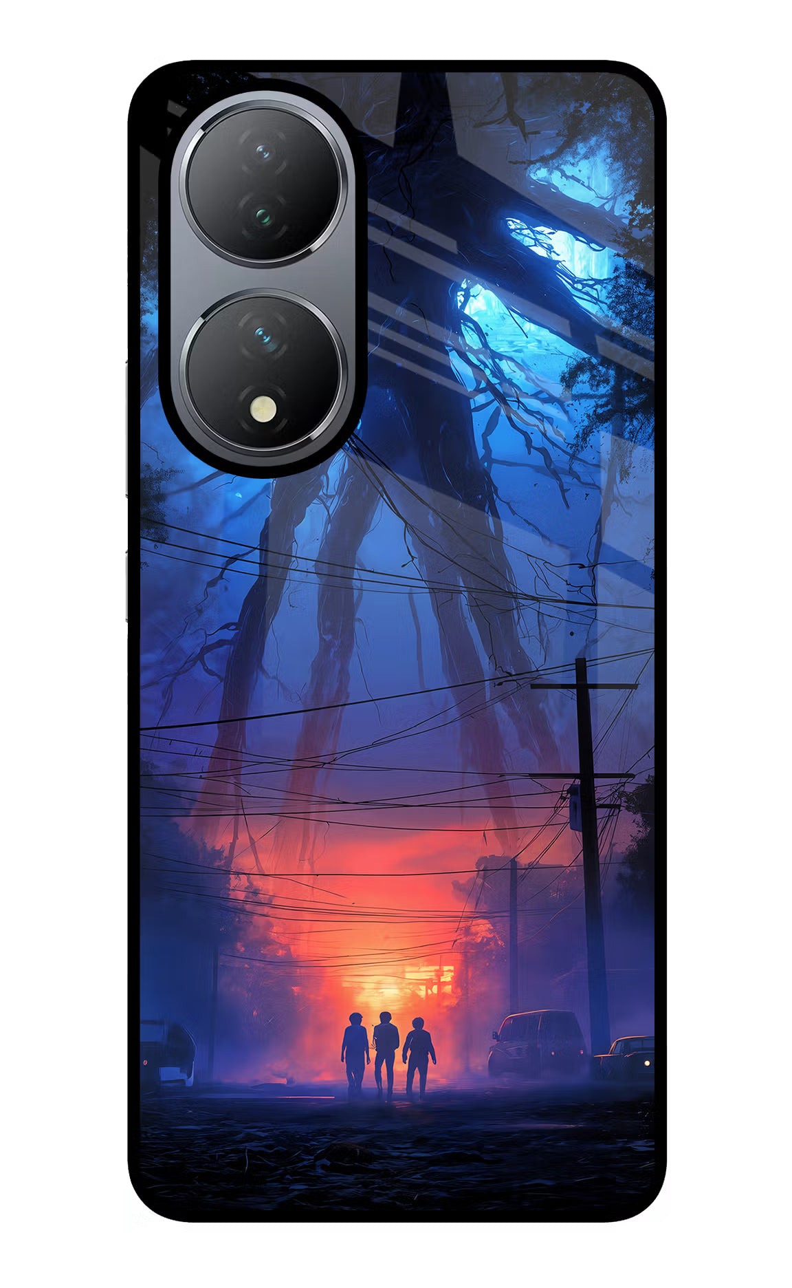 Ordinary Things Shadow Vivo Y100 Glass Case Back Cover by Casekaro