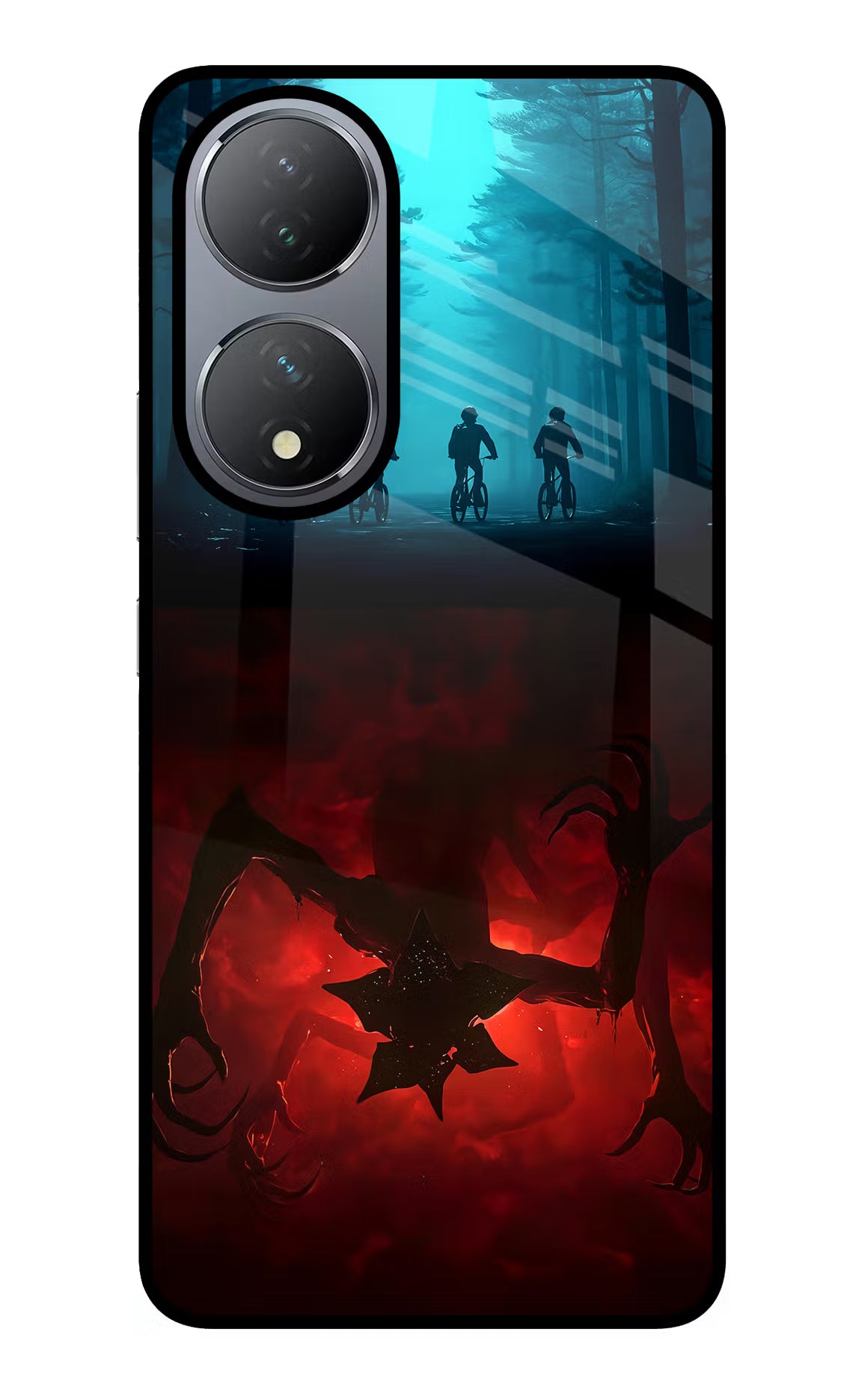Ordinary Things Downside Up Vivo Y100 Glass Case Back Cover by Casekaro