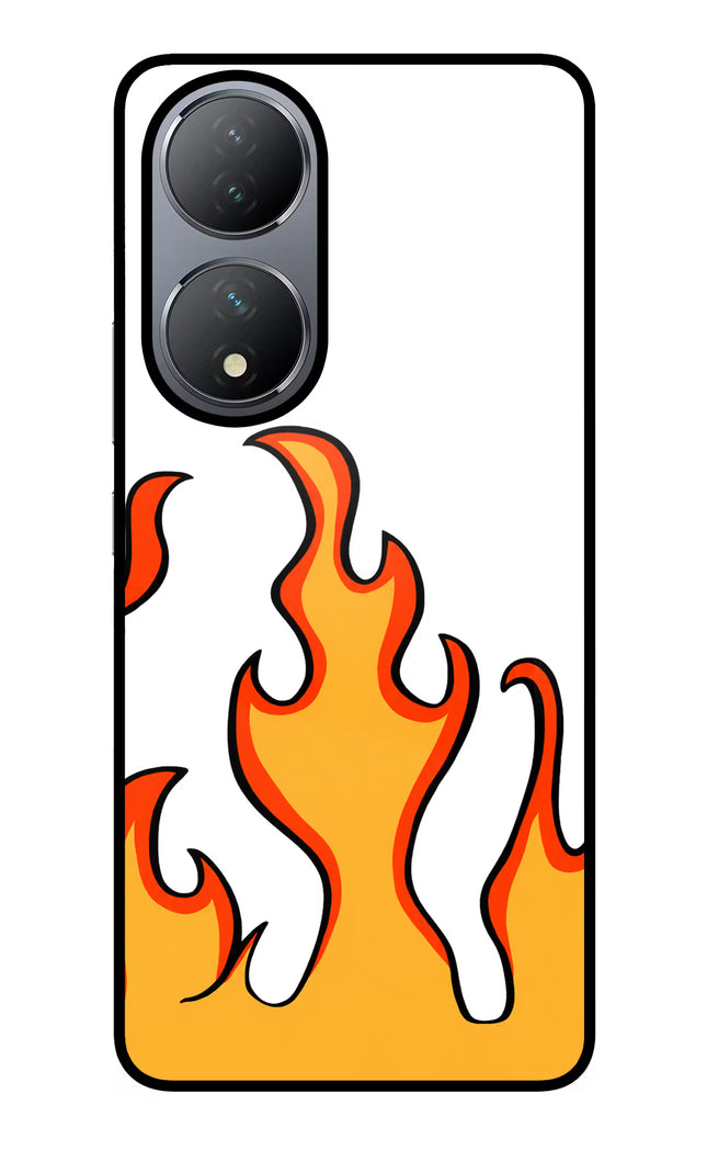 Fired Up – White Vivo Y100 Glass Case
