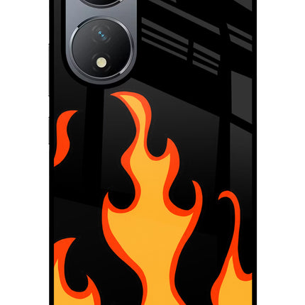 Fired Up – Black Vivo Y100 Glass Case