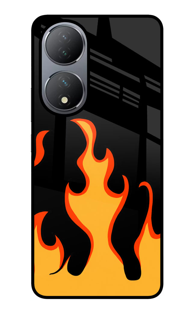 Fired Up – Black Vivo Y100 Glass Case