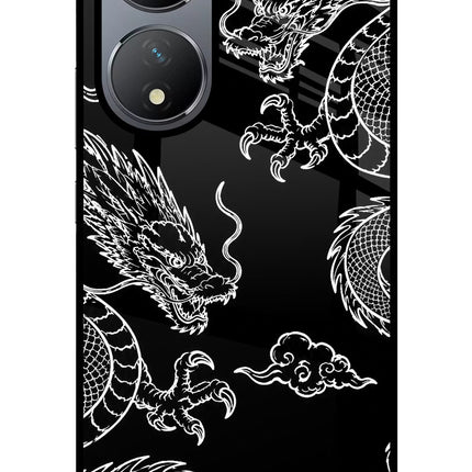 Twin Dragons Vivo Y100 Glass Case