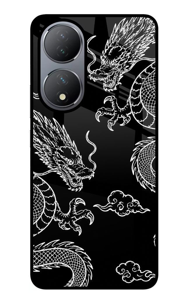 Twin Dragons Vivo Y100 Glass Case