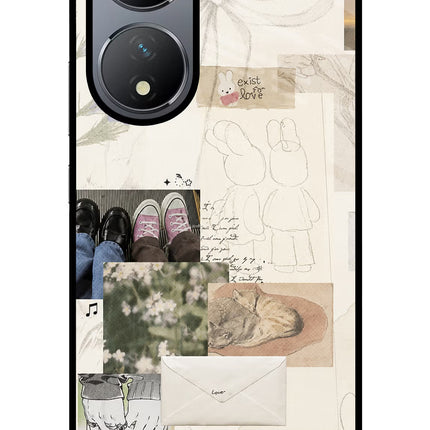 Soft Aesthetic Vivo Y100 Glass Case