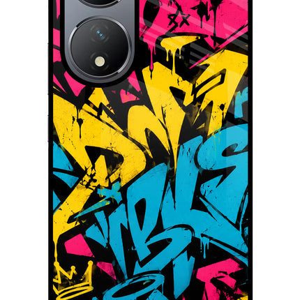 Graffiti Vibe Vivo Y100 Glass Case