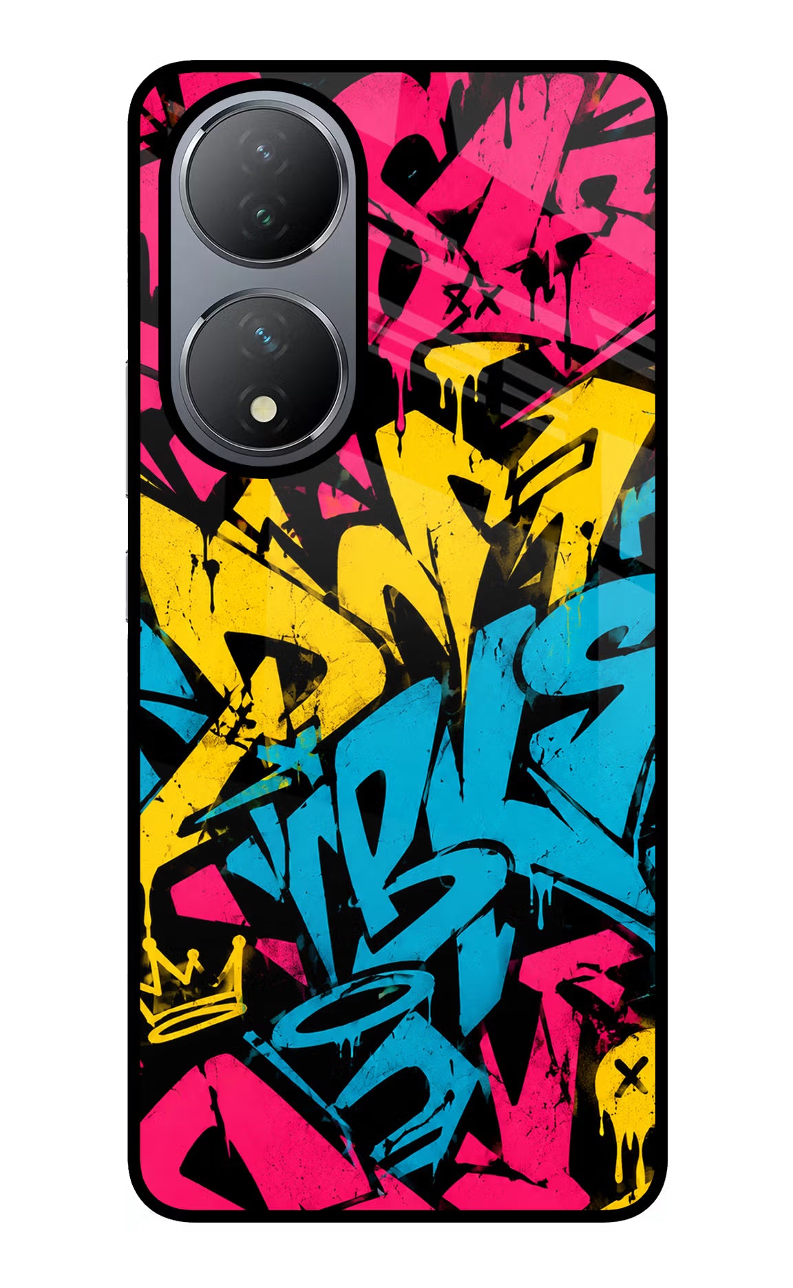 Graffiti Vibe Vivo Y100 Glass Case