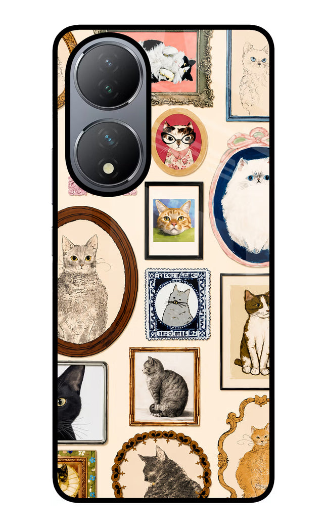 Mirror Cats Vivo Y100 Glass Case
