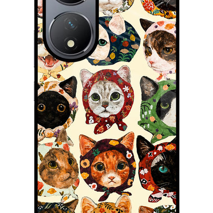 Cool Cat Vivo Y100 Glass Case
