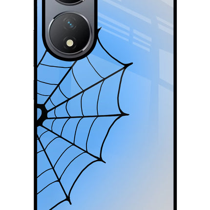 Blue Web Vivo Y100 Glass Case
