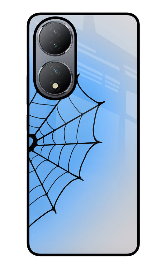 Blue Web Vivo Y100 Glass Case