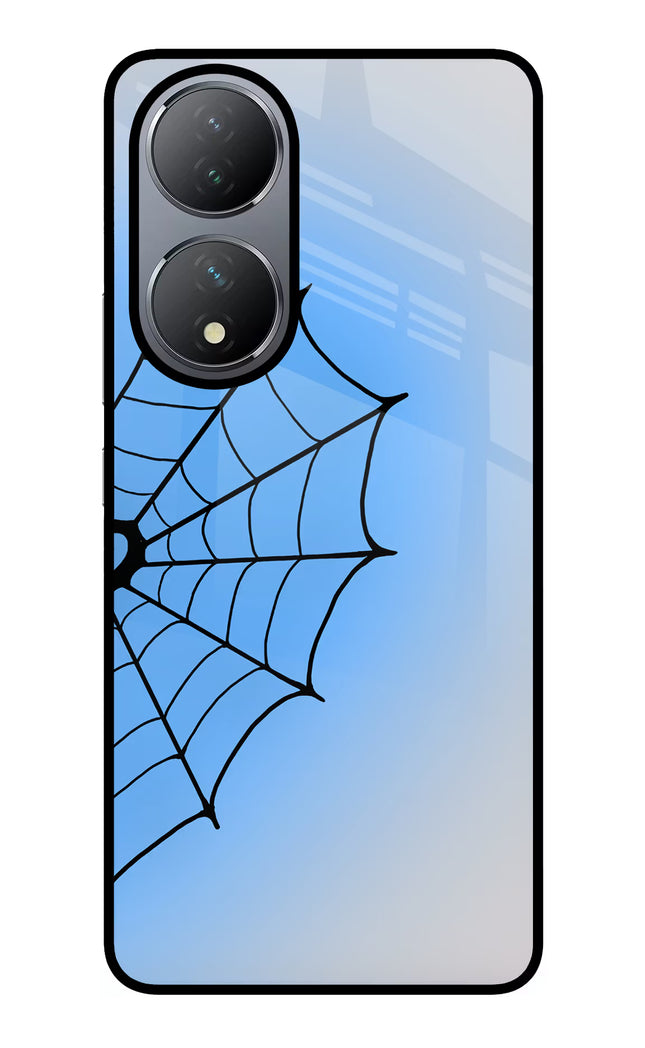 Blue Web Vivo Y100 Glass Case