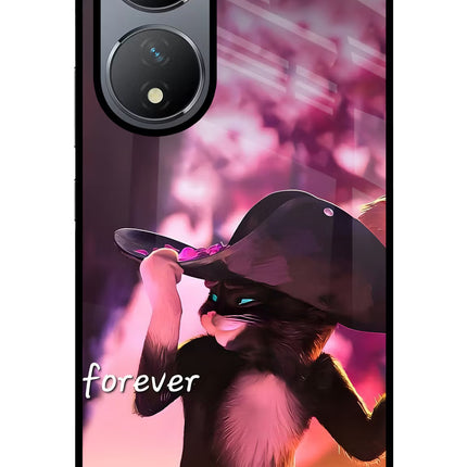 Forever Cat Vivo Y100 Glass Case