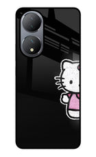 Kitty Charm Vivo Y100 Glass Case